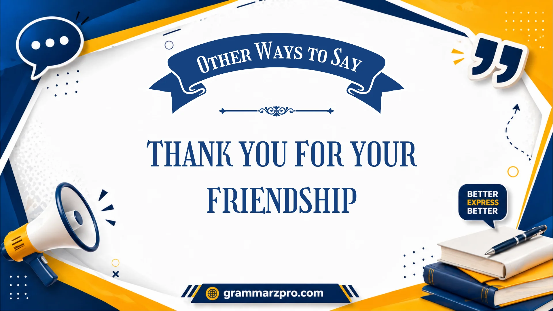 thank you for your friendship